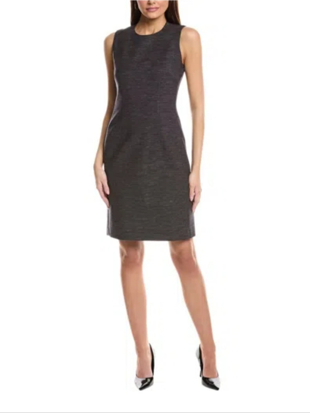 NWT Lafayette 148 New York Sleeveless Wool Blend Sheath Dress. Size 14